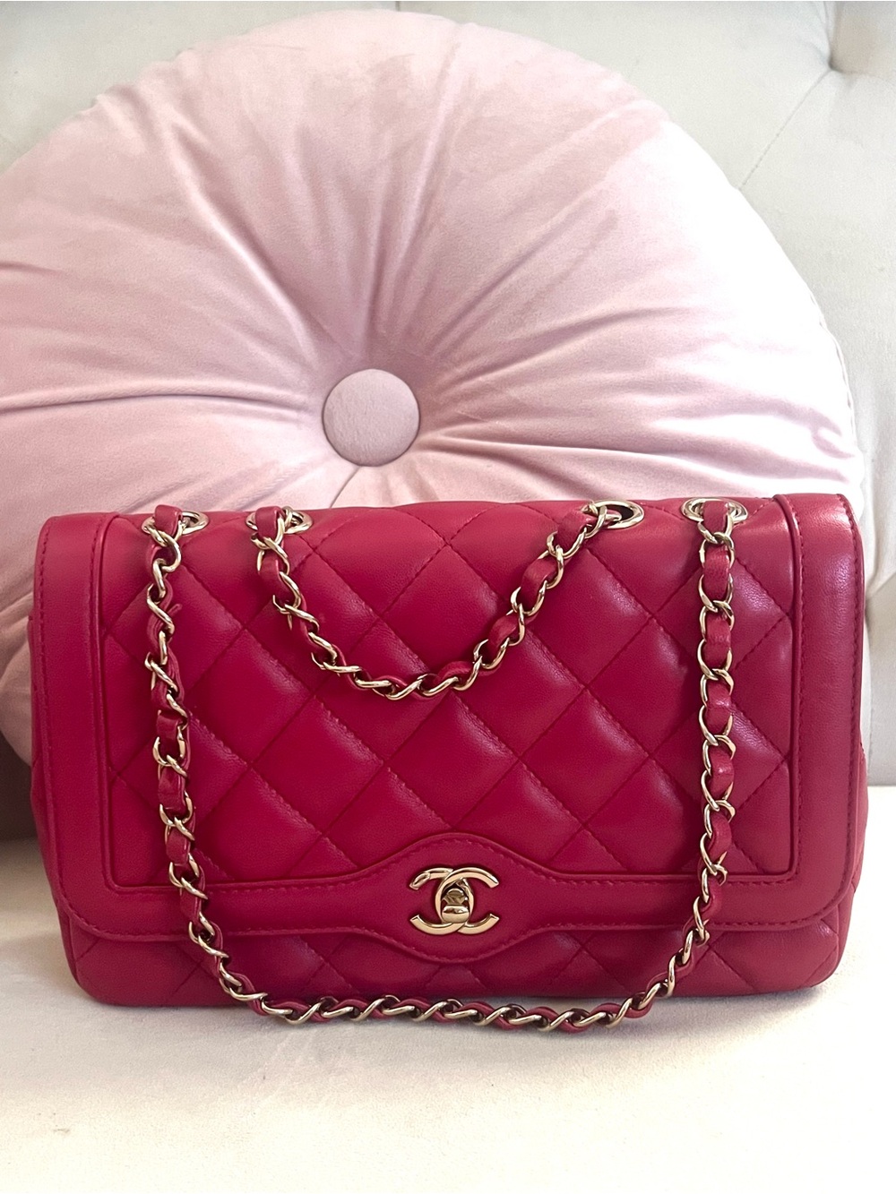 Chanel Quilted Lambskin Hot Pink/ Fuchsia GHW - Picture 1 of 7